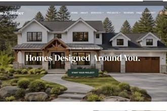 design squarespace construction website contractor building contruction service