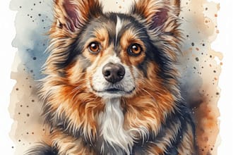 do a custom pet portrait, dog portrait, cat portrait