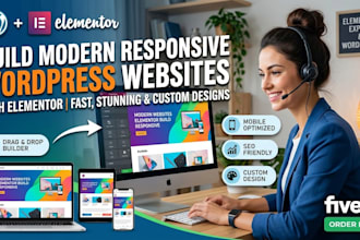 build a wordpress website with elementor