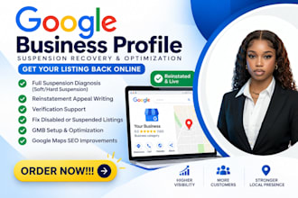 fix and reinstate google my business suspended listing, disabled profile gmb map