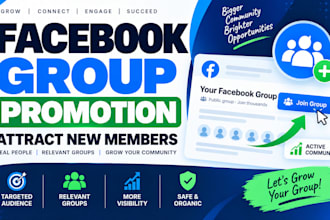 promoting a group on facebook, attracting new members