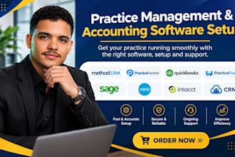 setup methodcrm practicepanther quickbooks practicefusion sage xero intacct crm