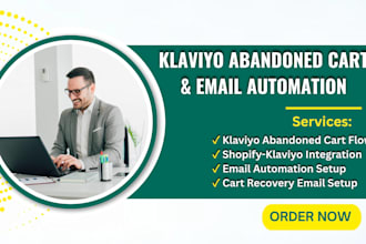 set up klaviyo abandoned cart flow shopify fashion boutique email automation