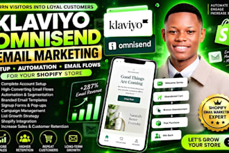 setup omnisend automation klaviyo email flows and shopify marketing