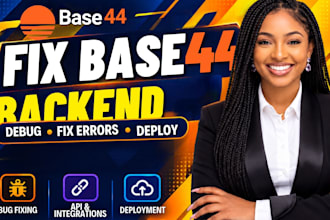build, fix base44 backend, database, saas and base44 API