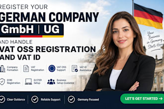 register your german company gmbh ug and handle vat oos registration and vat id