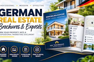 design german real estate property brochures and exposes