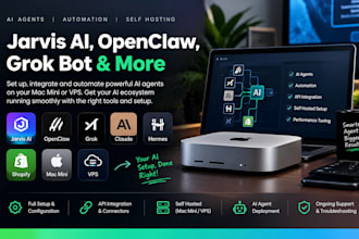 jarvis ai openclaw ai grok bot mac mini vps grok claude ai agent hermes shopify