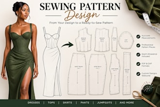 make apparel and garment patterns for your business