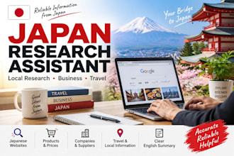 be your local assistant in japan for research and inquiries