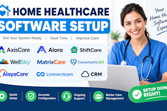 setup axiscare alora wellsky matrixcare caresmartz360 alayacare connecteam crm