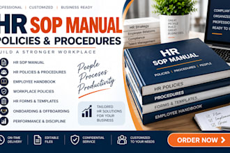 create professional HR sop manual, policies and procedures