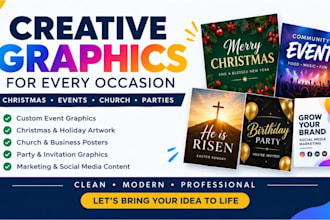 design christmas flyer, event flyer, church flyer, party flyer and poster