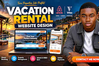 design vacation rental website direct booking rental website short term website