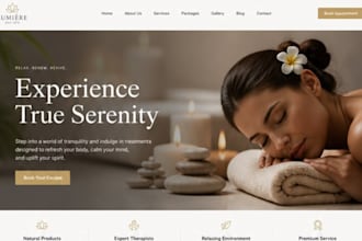 design wix med spa website aesthetic clinic cosmetic treatment website
