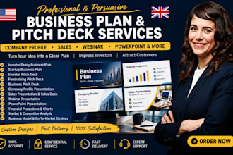 create investor ready business plan startup powerpoint profile pitchdeck webinar