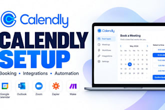 set up and integrate calendly with wordpress, wix, or kajabi
