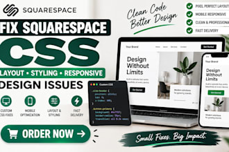 fix squarespace CSS layout styling and responsive design issues