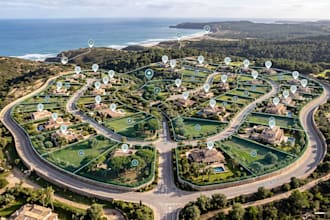 create 2d or 3d property maps, site plans, land layouts and master plan