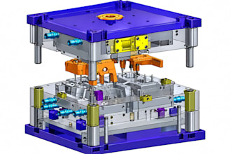 plastic part design injection mold dfm solidworks step cad ready manufacturing