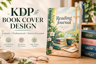 design a custom KDP paperback cover with spine and wrap