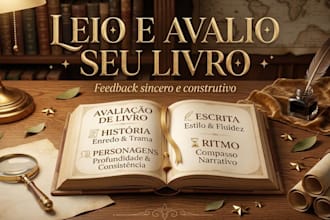 ler , avaliar e dar feedback honesto sobre o seu livro