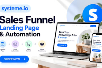 build system io sales funnel, systemi io landing page and workflow automation