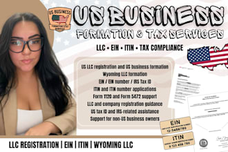 do US formation, ein number, itin, wyoming llc and 5472