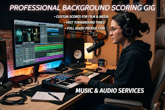 compose a professional cinematic background score and soundtrack