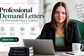 write insurance and policy limit demand letters for personal injury law firm