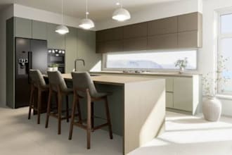 create mozaik kitchen cabinet designs 3d layouts shop drawings and manufactuting