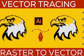 convert logo to vector, image to eps, svg, cdr and ai vector illustration file