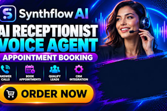 set up a synthflow ai receptionist for calls and appointment booking