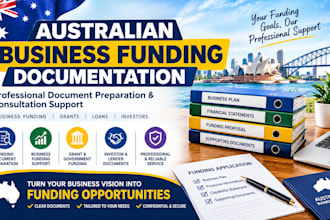 prepare comprehensive australian business funding documentation
