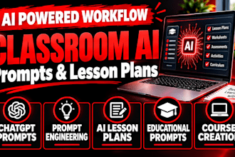 build an ai training manual, lesson, curriculum design elearning course workbook