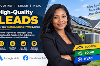 hvac leads,solar installation leads roofing leads,google ads,facebook ads