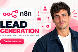 setup n8n lead generation n8n crm integration email followup n8n automation