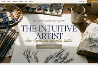 build wix art consultant website luxury home art interior styling portfolio site