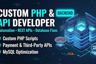 develop custom PHP script and API integration