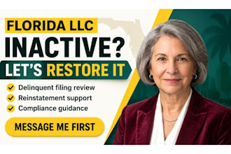 reinstate your florida llc, fix delinquent status and file late annual report
