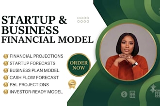 build financial model, startup financial projections, business plan model