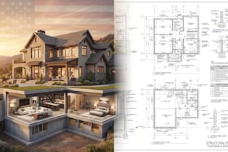 create california and arizona basement addition plans and structural permit draw