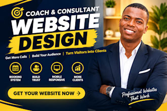 design coach website, coaching website, consultant website, life coach website