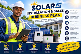 write a professional solar installation business plan