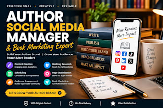 be your author social media manager and book promoter