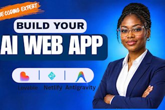 build an ai website or web app using lovable and antigravity