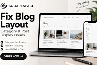 fix squarespace blog layout category and post display issues on squarespace