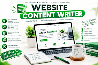 write website copy and seo website content in 24hours