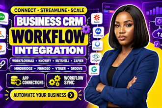 integrate workflowmax knowify nutshell zapier mindbridge firm360 vtiger groove
