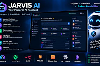 jarvis ai assistant dashboard jarvis skills hermes n8nagent claude jev gpt6astra